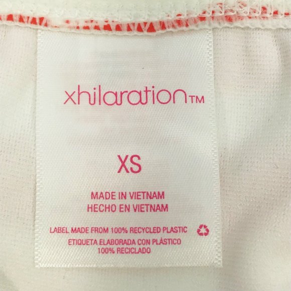 Xhilaration Women's Sz XS 00 Hipster String Bikini Swim Bottom Red White Striped - Picture 5 of 10